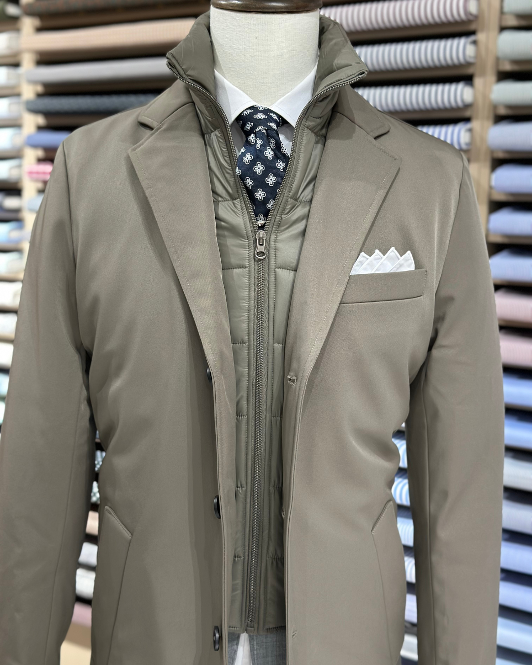 Cappotto Fango Impermeabile con Pettorina Estraibile