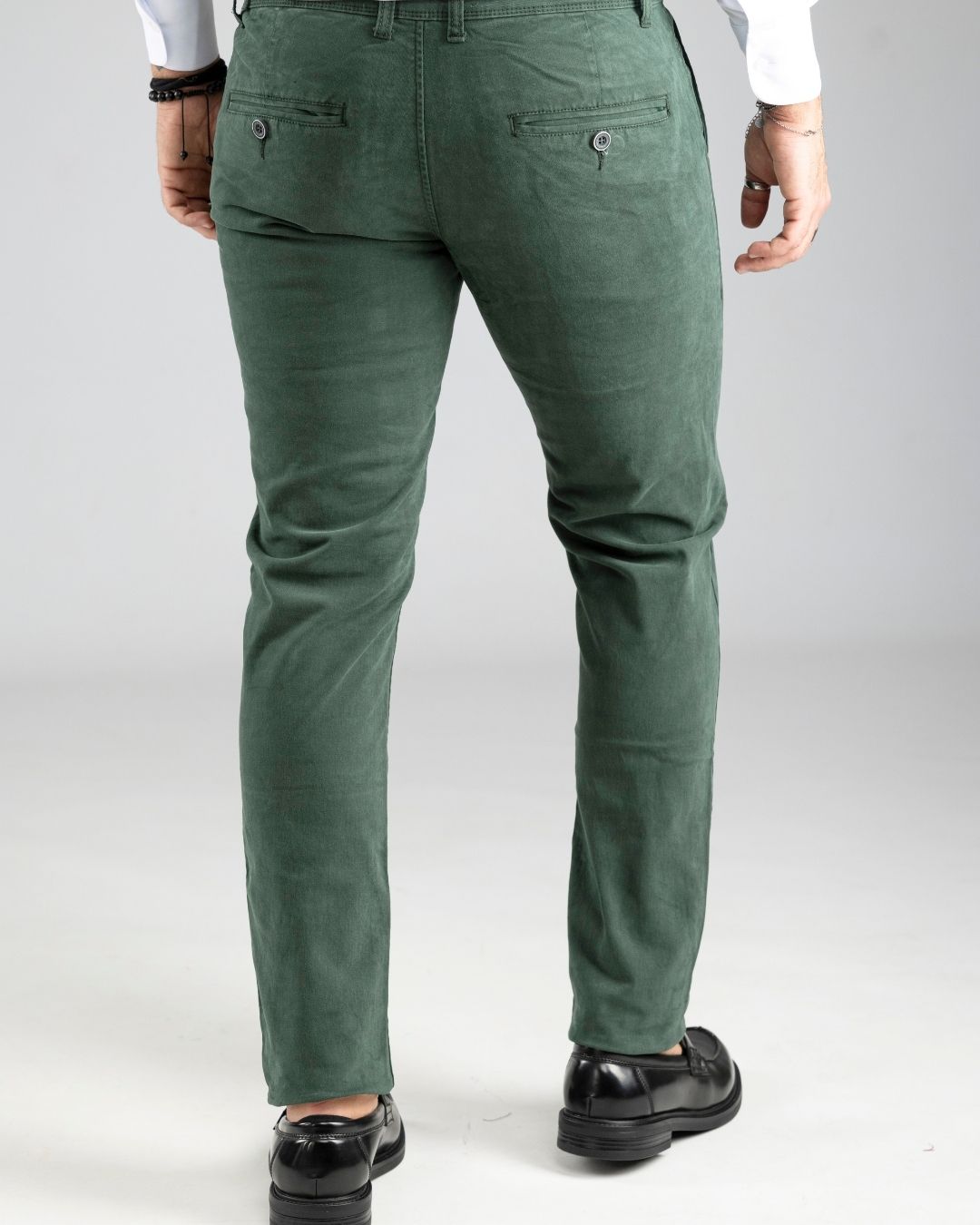 Pantalone Chino Verde Scuro