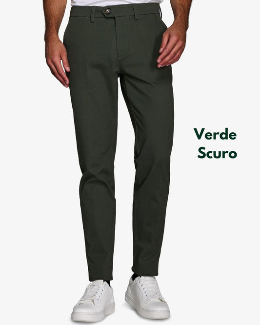 Pantalone Chino Verde Scuro