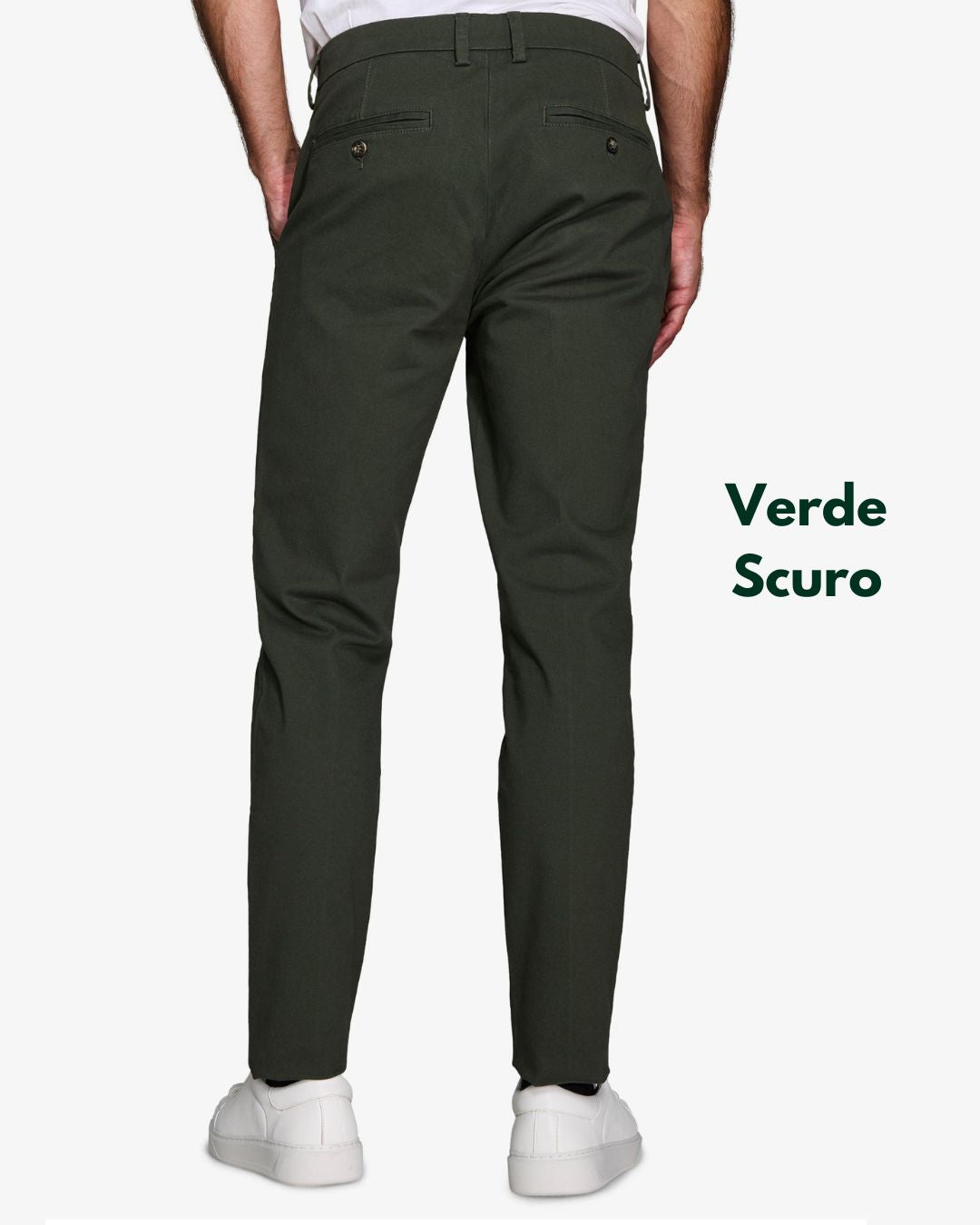 Pantalone Chino Verde Scuro