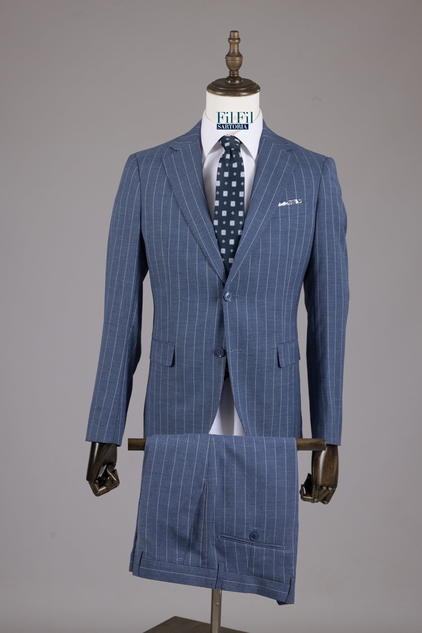 Abito Gessato Denim Novara