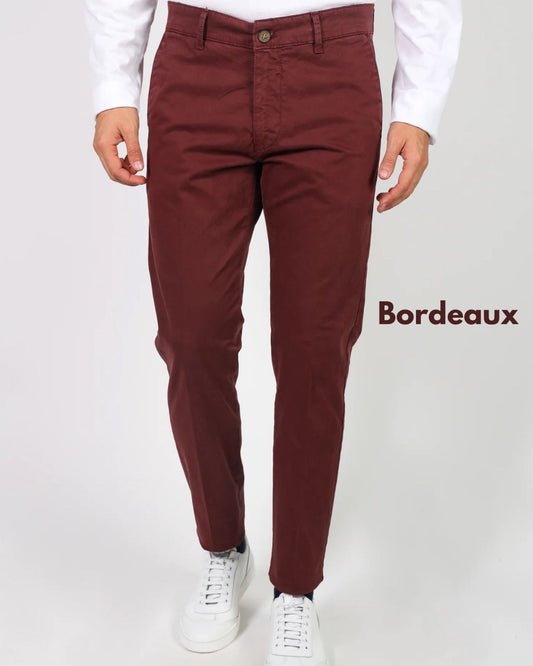 Pantalone Chino Bordeaux