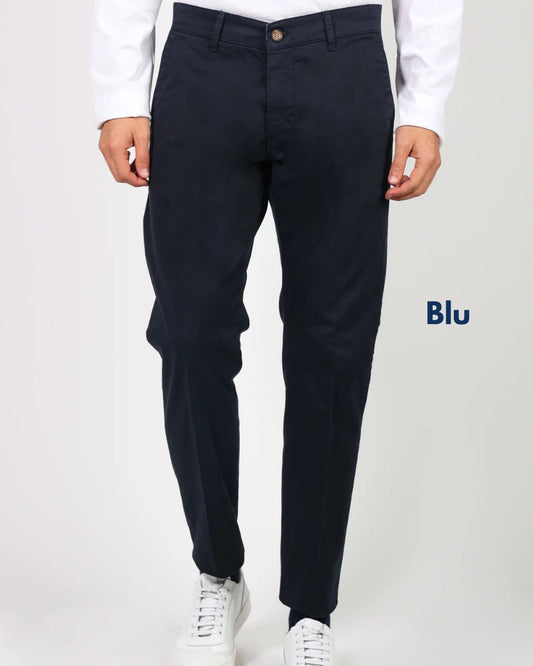 Pantalone Chino Blu scuro