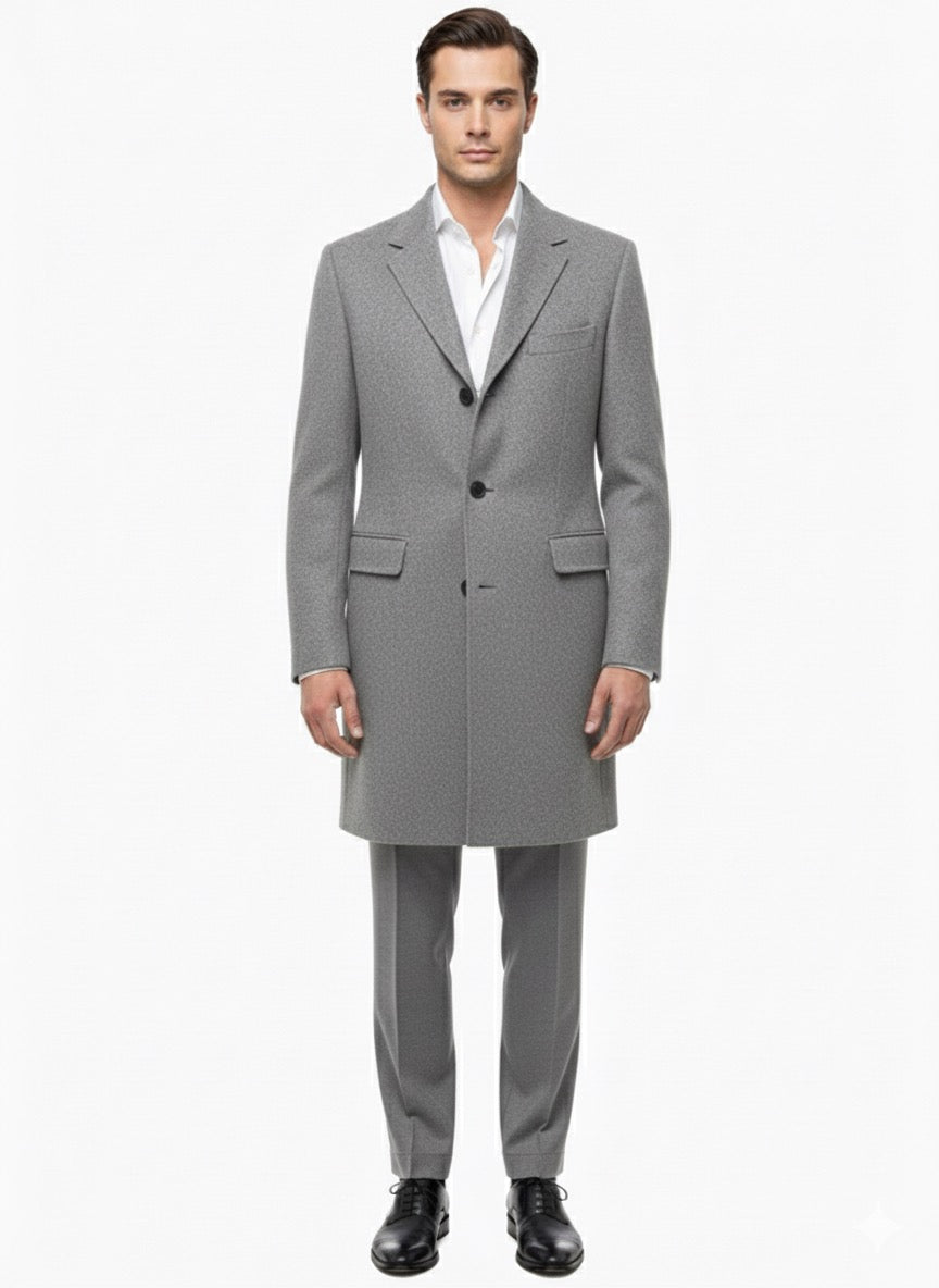 Cappotto classico lana grigio