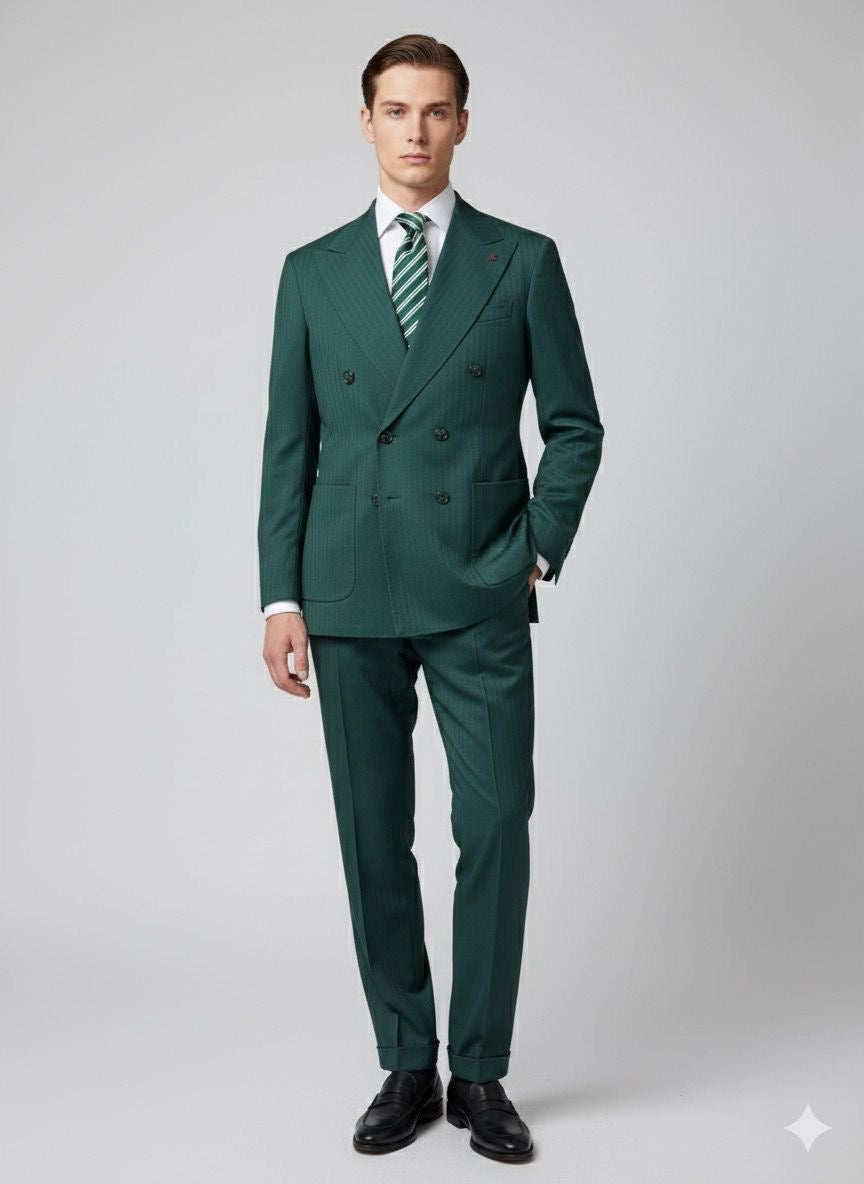 Doppiopetto verde solaro