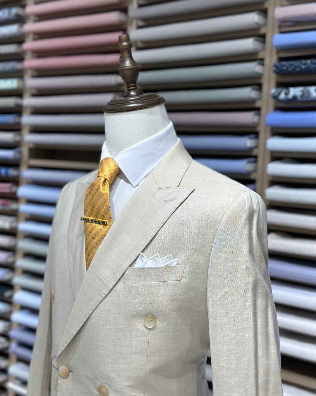 Abito Completo Doppiopetto Beige