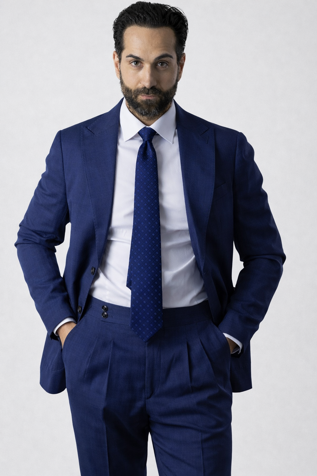 Abito BLU petto a lancia