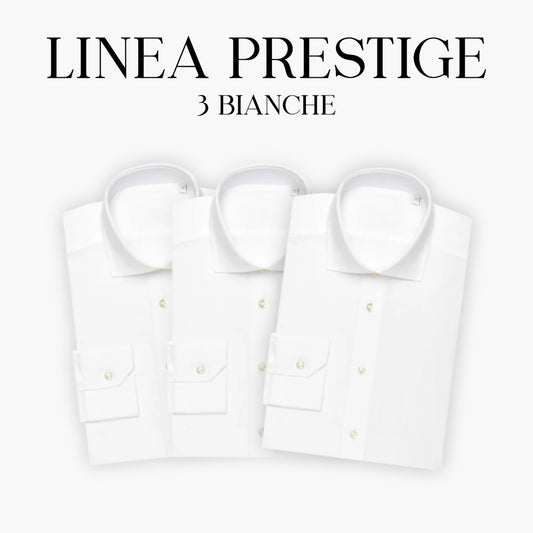 LINEA PRESTIGE - 3 Camicie Bianche