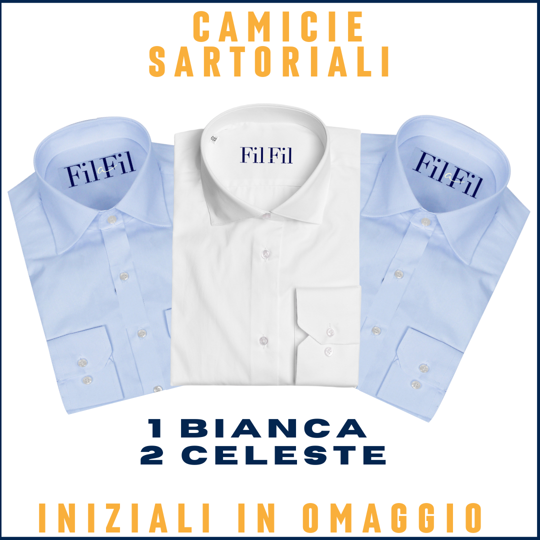 2 Camicie Celesti e 1 Camicia Bianca