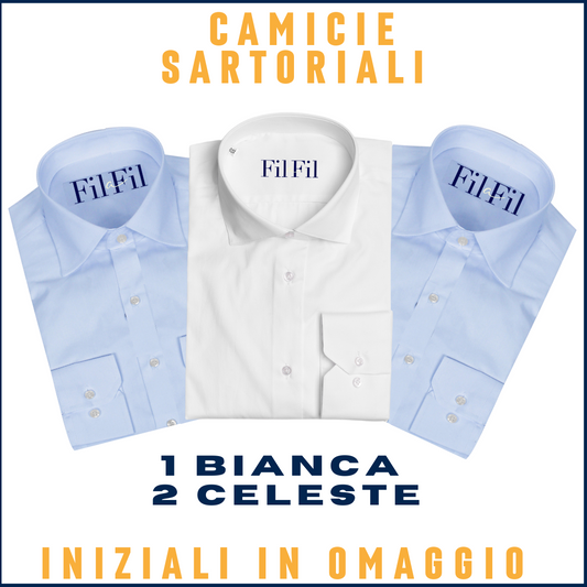 2 Camicie Celesti e 1 Camicia Bianca