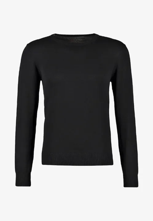 NUOVO Girocollo Nero mano CASHMERE