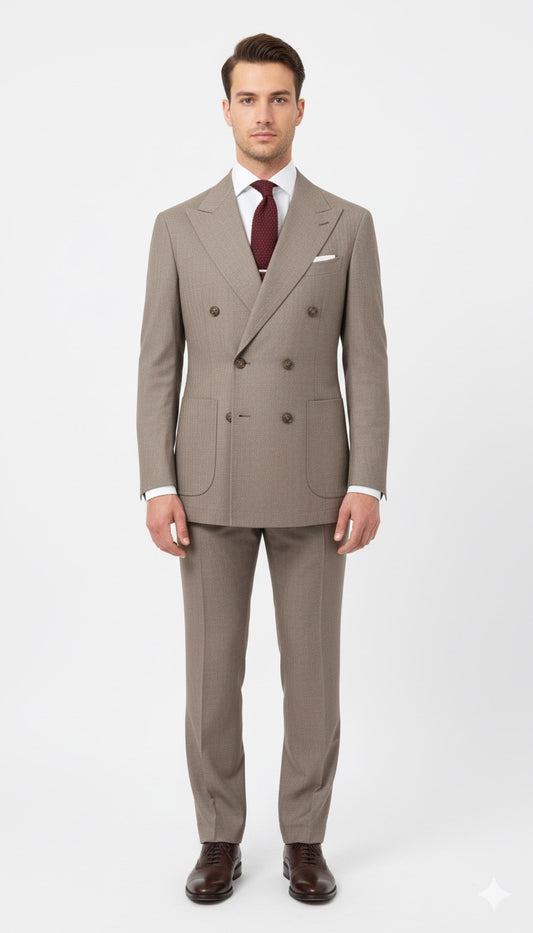 Abito Doppiopetto fango solaro