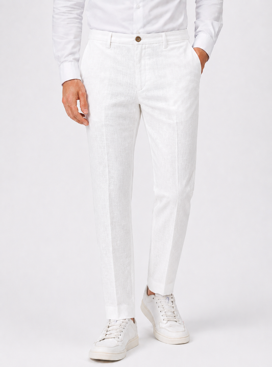 Pantalone LINO Bianco