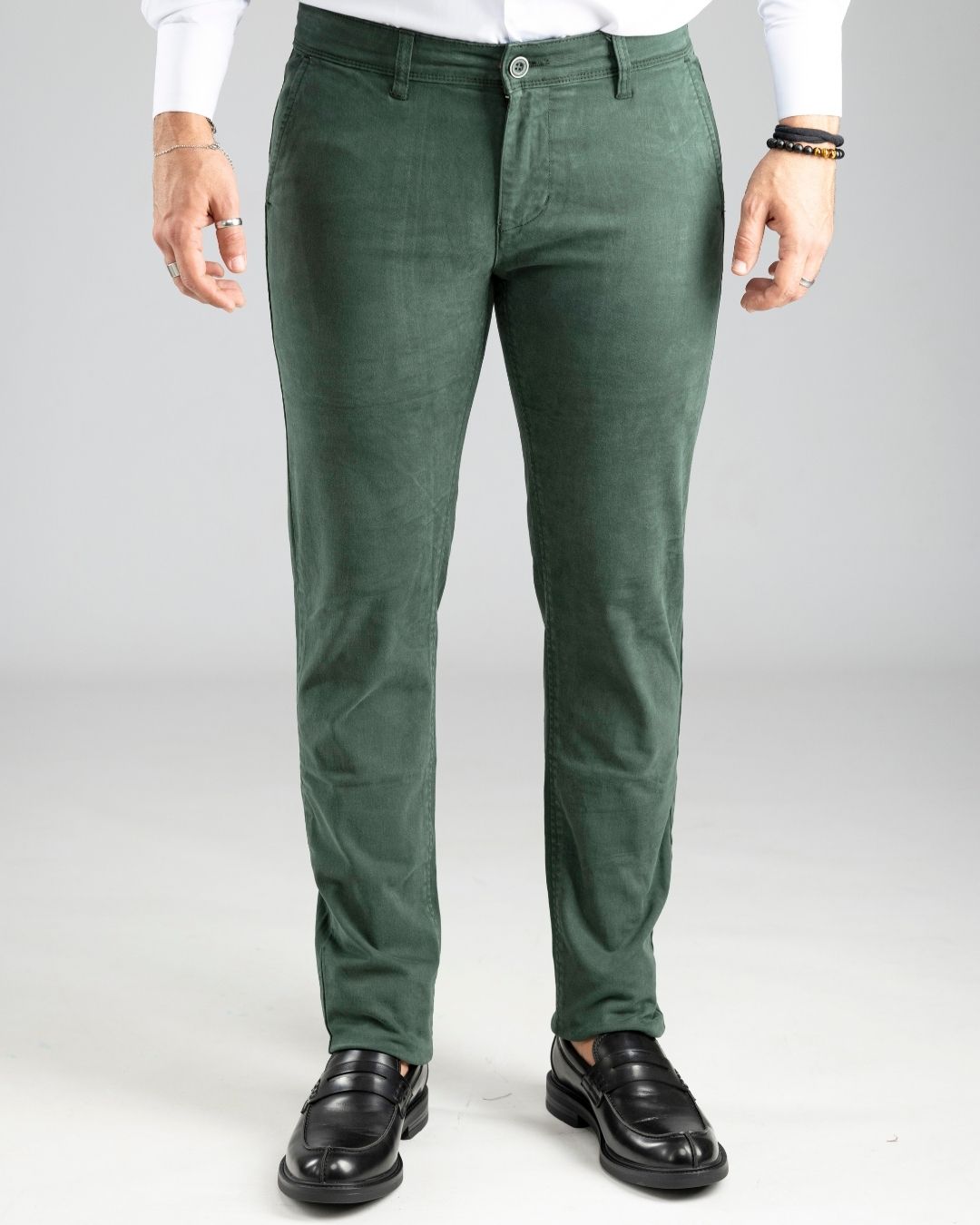 Pantalone Chino Verde Scuro