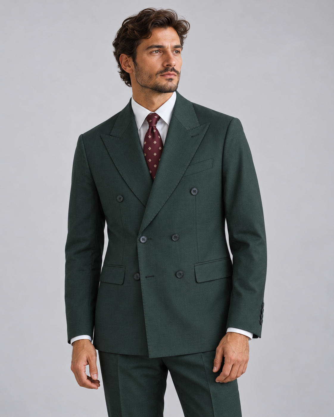 Abito Doppiopetto Verde - CHIAIA