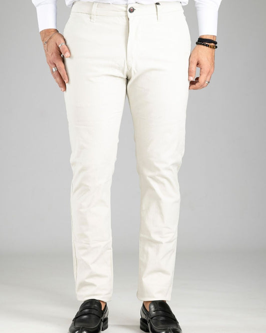 Pantalone CHINO Panna