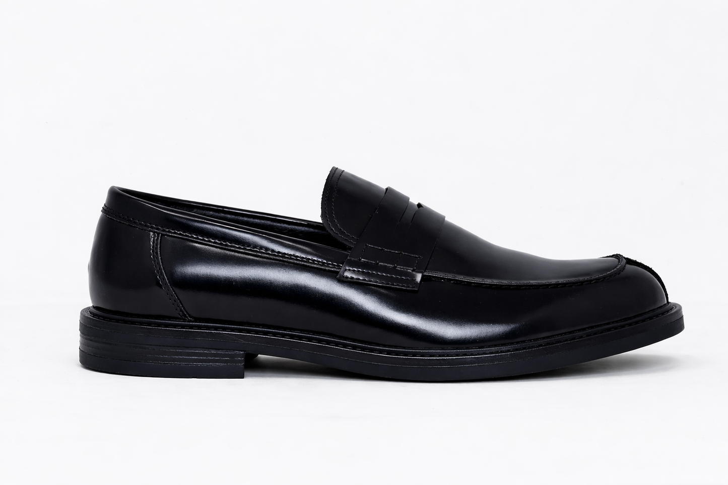 Mocassino College in pelle Nero *