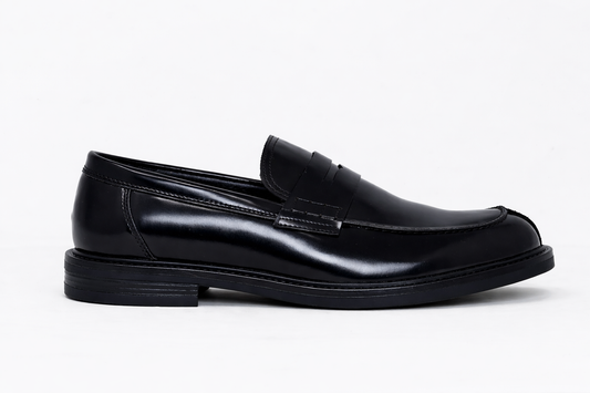 Mocassino College in pelle Nero *