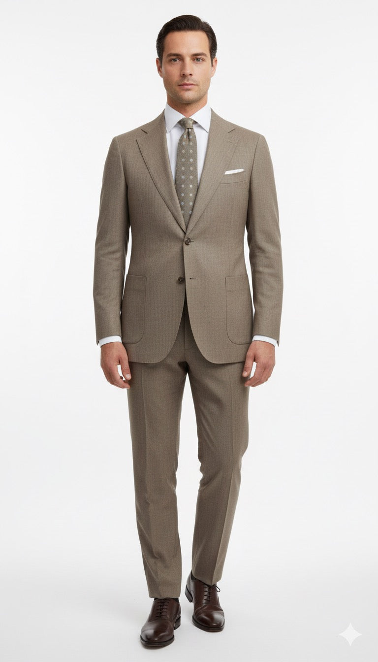 Abito mono petto fango