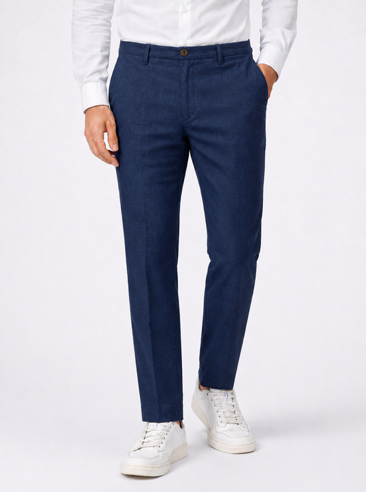 Pantalone LINO Blu