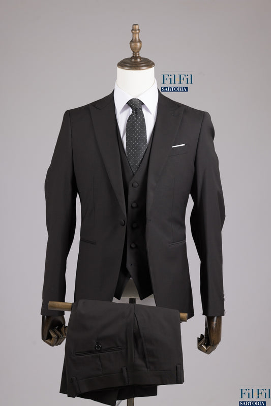 Abito nero Scuro 3 pezzi elegante Nizza