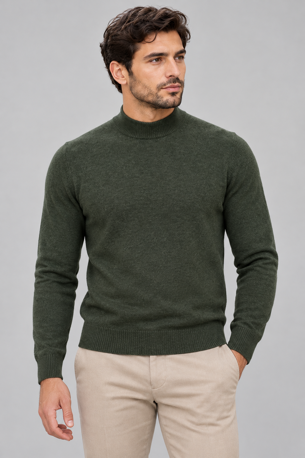 Mezzocollo Effetto Cashmere -BOSCO
