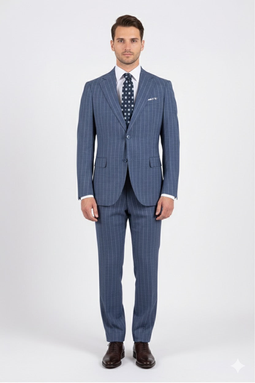 Abito Gessato Denim Novara