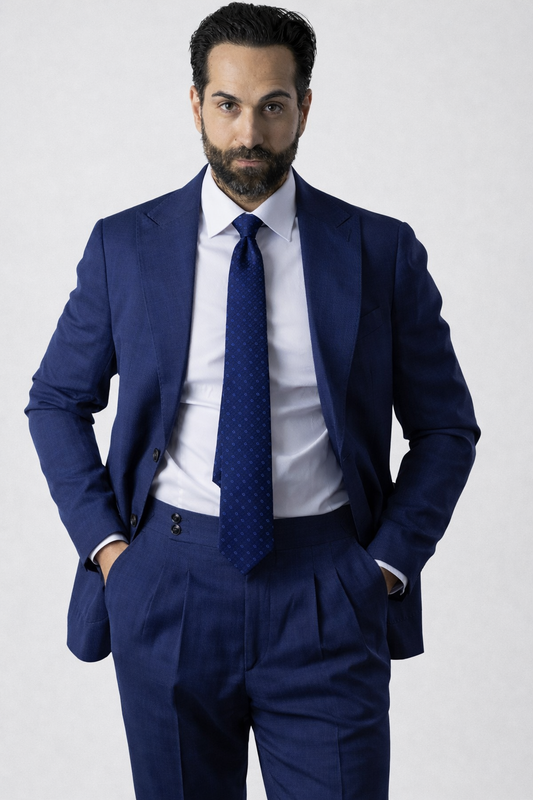 Abito BLU petto a lancia