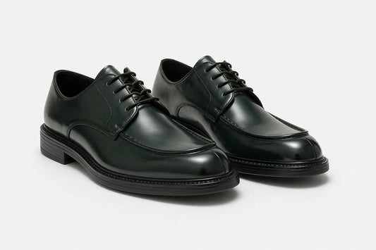 Derby ingegnere in pelle Verde *